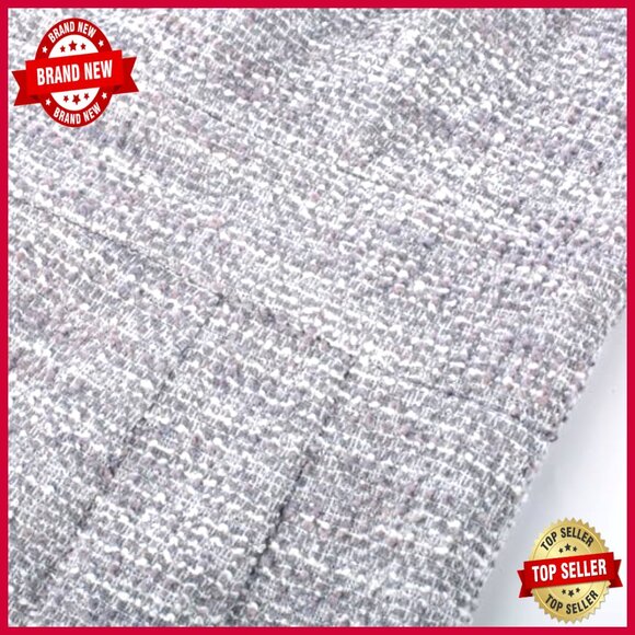 Tweed Pencil Dress Cap Sleeve Bodycon Slim Fit Elegant Work Cocktail - Picture 5 of 5